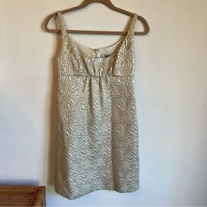 Beth Bowley | Dresses | Beth Bowley Gold Sleeveless Mini Dress Size 2 |  Poshmark